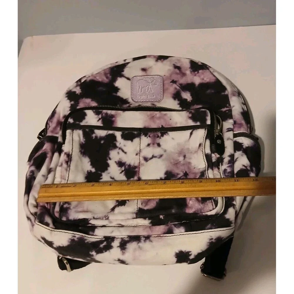 Purple Pink Black IVORY ELLA Tie Dye Back Pack School